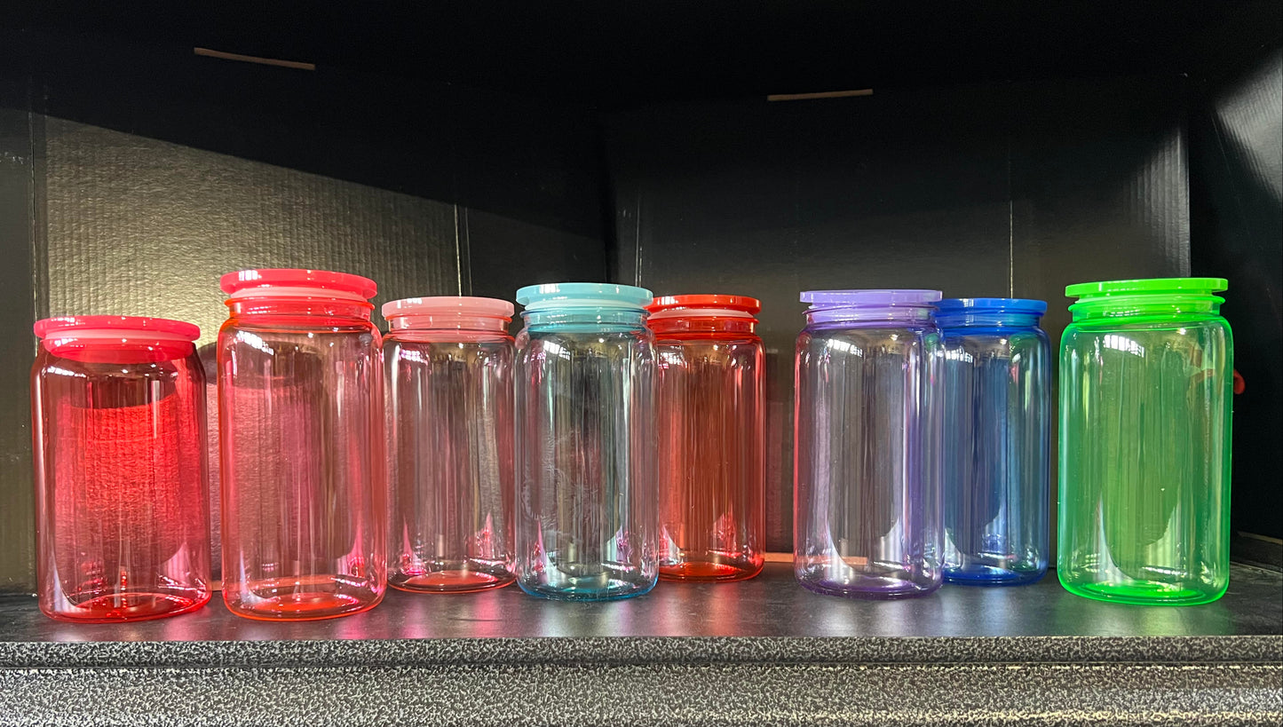 See Through Color Plastic Cups