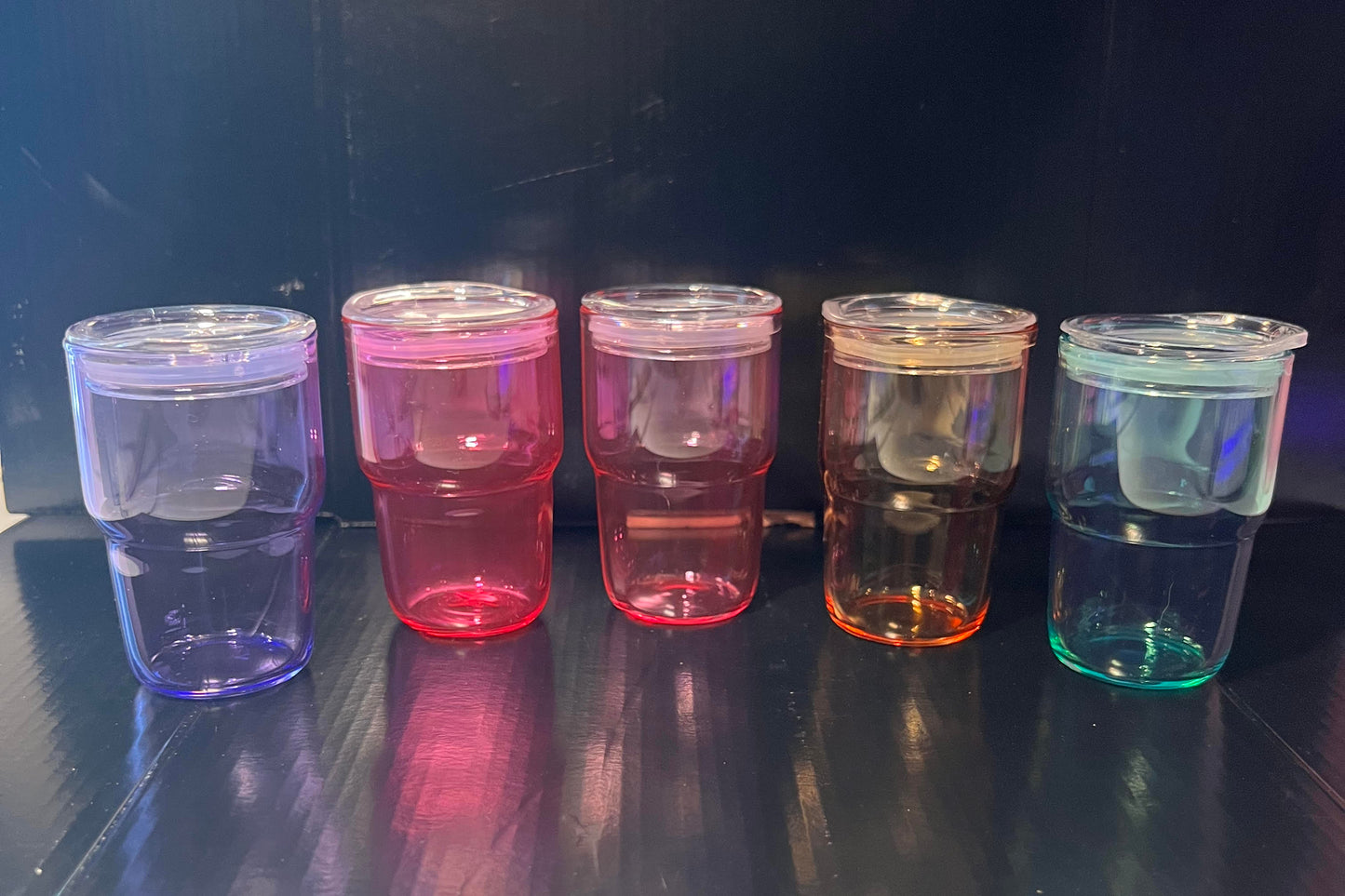 3oz see though color shot glass