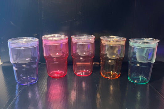 3oz see though color shot glass